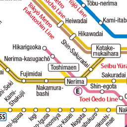TOKYO METROPOLITAN AREA RAILWAY MAP